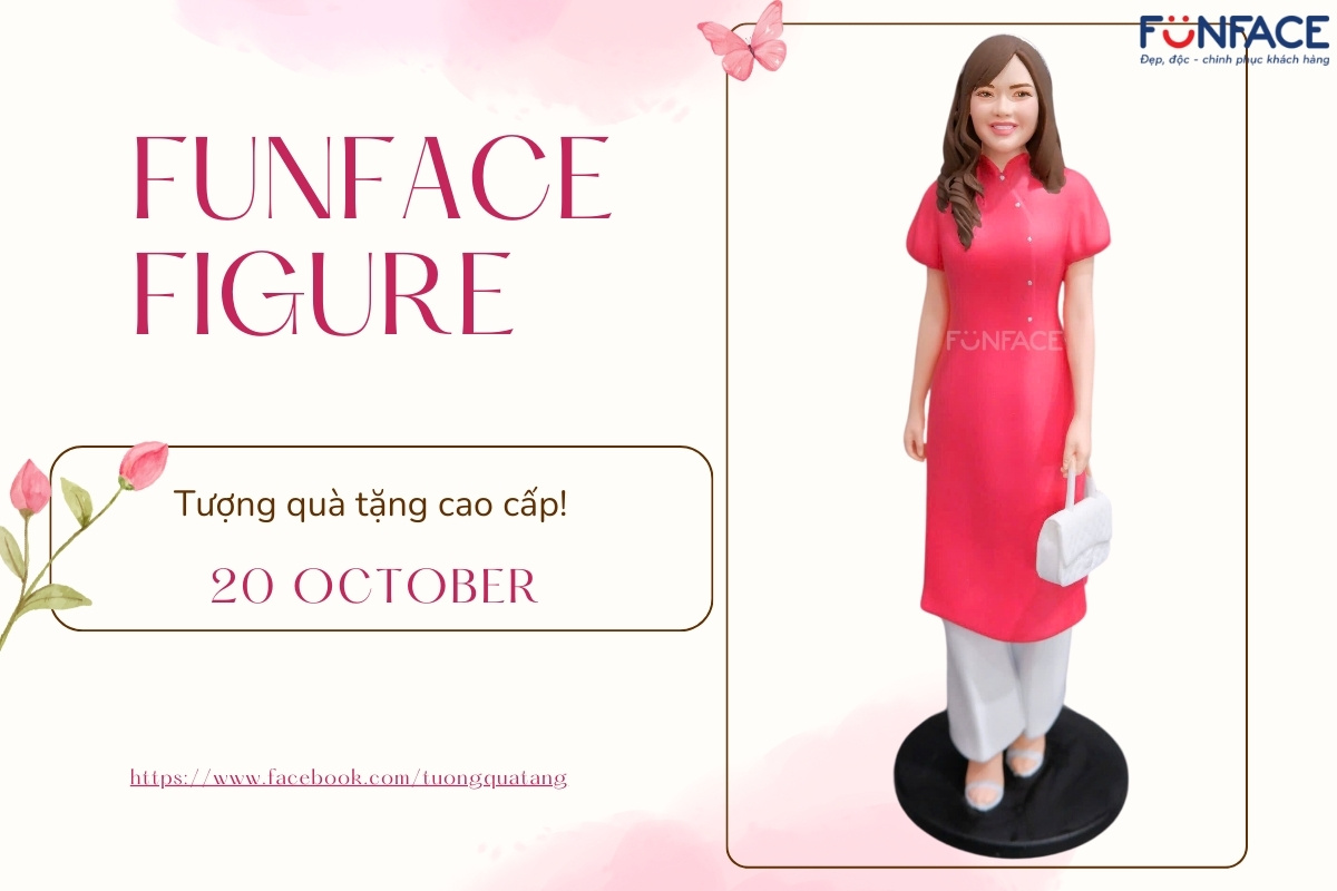 Tượng quà tặng nữ 20/10 FUNFACE - Món quà độc lạ, ý nghĩa